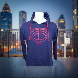 Women’s MLB MN Twins Ford Collaboration Light Weight Hoodie Size Medium